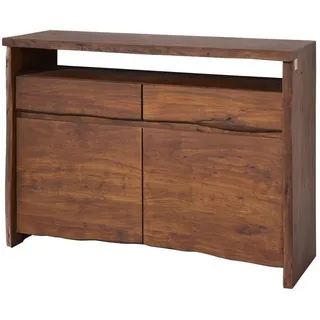 Massivmoebel24 Sideboard 131 x 45 x 96 cm Braun