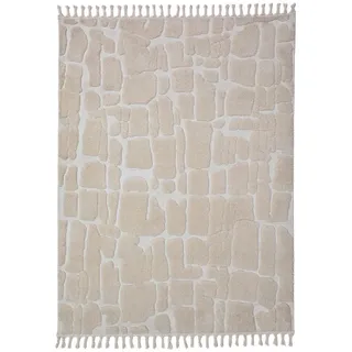 KADIMA DESIGN MARA Hochflorteppich 200 x 300 cm Beige/Creme
