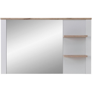 Mid.you Wandspiegel, Braun, Grau, Eiche, Holzwerkstoff, 130x80x17 cm, Ablage, Spiegel, Wandspiegel