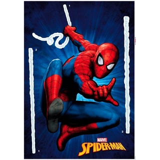 Komar Wandtattoo Spider-Man (3 St), Künstler: Marvel, 50x70 cm (Breite x Höhe), selbstklebendes Wandtattoo bunt