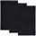 Handtuch 30 x 50 cm schwarz 3 St.