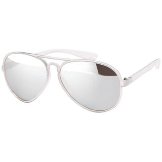 BEZLIT Eyewear Pilotenbrille Damen Piloten Sonnenbrille (1-St) mit schwarzen Linsen silberfarben|weiß