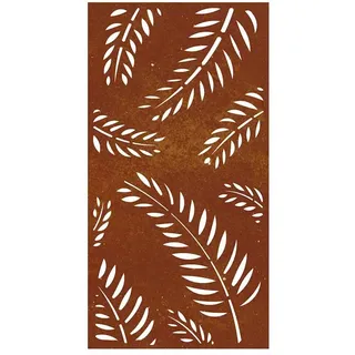 vidaXL Garten-Wanddeko 105 x 55 cm Braun