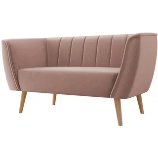 Mirjan24 Sofa, Rosa, Holz, Kiefer, 2-Sitzer, Rechteckig, 142x75x74 cm, Wohnzimmer, Sofas & Couches, Sofas