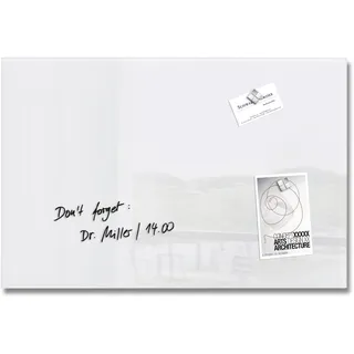 Sigel Glas-Magnettafel 60 x 40 cm Weiß