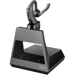 Poly HP Poly Voyager5200 Office In Ear Headset Bluetooth®, Kabellos Schwarz mit Bluetooth® Basisstation