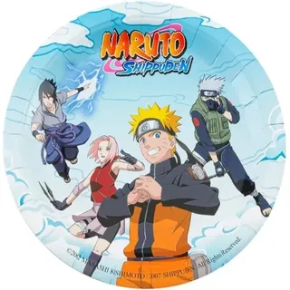 CHAKS - Naruto - Pappteller (8 Stück, 23cm)