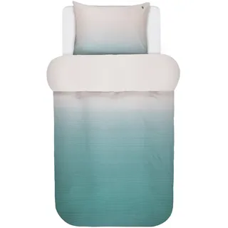 Marc O'Polo Bettwäsche Lalani Aqua Streifen Satin, Größe:200 cm x 220 cm