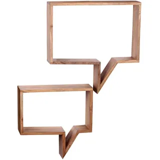 KADIMA DESIGN Wandregal Set Nako 50 x 13 x 49 cm Beige