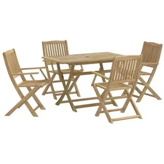 luxuskollektion Garten Essgruppe 5-tlg. Hellbraun