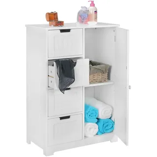 Wohnling Badschrank 56 x 83 x 30 cm Weiß