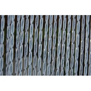 La Tenda Insektenschutz-Vorhang Türvorhang ASCONA 1 Streifenvorhang weiß, 100 x 230 cm, PVC - Länge und Breite individuell kürzbar weiß 100 cm x 230 cm