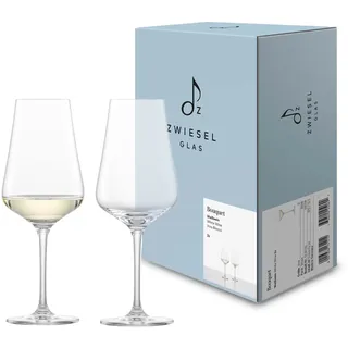 Zwiesel Glas Weißweinglas Bouquet (2er-Set), stilvolle Weingläser für Weißwein, spülmaschinenfeste Tritan-Kristallgläser, Made in Germany (Art.-Nr. 123739)
