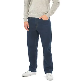 Mill&Tailor Herren Thermojeans Blau I Straight Fit I Bequeme Jeans Herren I Baumwoll-Hose I Thermohose Winter I Herren Hose mit Innenfutter I Business- & Freizeithose - 48