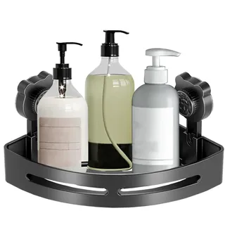 Eckregal Mit Saugnapf Ohne Bohren - Dreieckiges Bad-Wandregal, Duschregal Duschkorb Badregal Für Badezimmer Dusche Bad Shampoo, Duschregal Organisator Für Küche Badezimmer, Dusche Zubehör