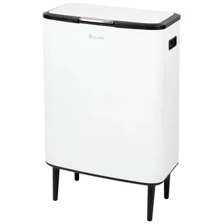 ELUNO Abfalleimer 60 l Weiß