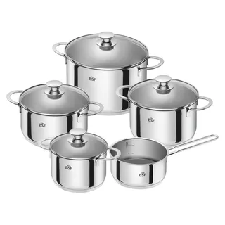 Zwilling 5-teiliges Topfset aus Edelstahl - Silber