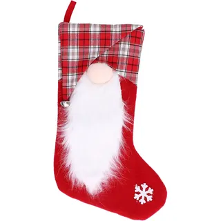 Weihnachtsstrumpf-anhänger, Baumschmuck Und Festliche Geschenktüte, Party- Und Heimdeko-idee, Rot