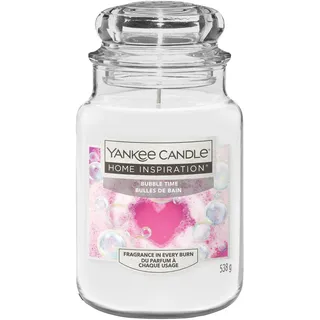 Yankee Candle Duftkerze | Bubble Time Große Kerze im Glas | Lange Brennkerzen: bis zu 125 Stunden