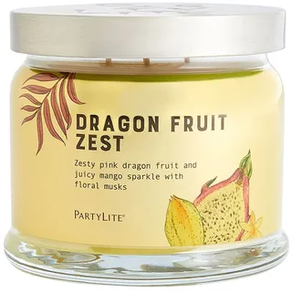 Kerzenglas mit 3 Dochten, Drachenfrucht – Partylite – Drache Fruit Zest