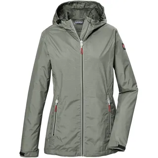 KILLTEC Funktionsjacke mit Kapuze wasserdicht in Oliv | Gr.: 46