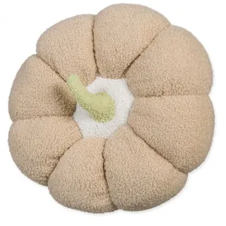 Kissen Sofakissen Creme Kürbis Dekokissen Zierkissen Polyester Deko Herbst Ø40cm