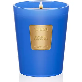 luxuskollektion Duftkerze Sojawachs Glas Patchouli 400 g blau
