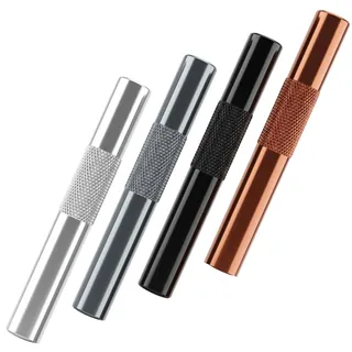 4 Stück Ziehröhrchen Set Röhrchen, Wiederverwendbare Metall Strohhalme, Mini Koks Röhrchen Leicht Zu Reinigen Perfekt Für Getränke Barzubehör Outdoor Und Küche Reisen Camping Partys Usw(4)