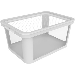 Box ALBRIS mit Deckel (BHT 57x27x39,20 cm) - weiß