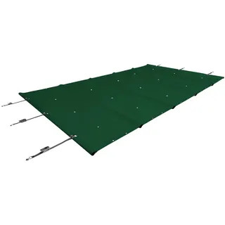 SafeDeluxe Pool-Abdeckplane Poolplane Rollschutzabdeckung Stangenabdeckung Sicherheitsabdeckung (ohne Stangen) grün 5,5m 10,5m