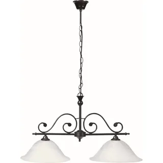 Rabalux Dorothea 2-flg. E27 72 cm geschwungen/Schwarz/Weiß