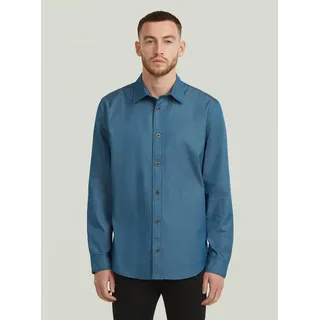 G-Star Slim Fit Langarmhemd Blau M