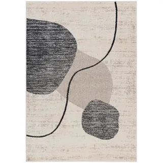 mazovia Designer-Teppich 180 x 250 cm Beige/Grau