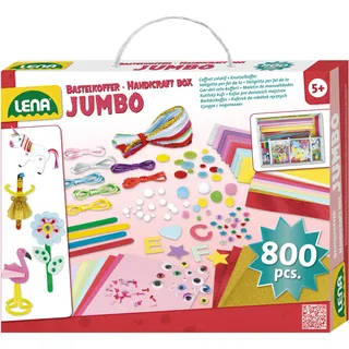Lena Bastelkoffer Jumbo pink 800 Teile