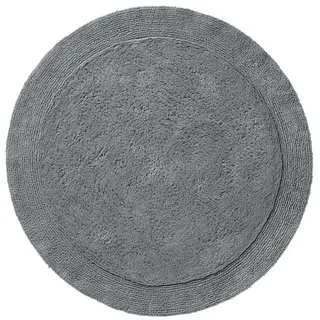 Erwin Müller Badematte Badteppich "Stuttgart", Höhe 15 mm, rund, Uni grau rund | 90 cm x 90 cm x 15 mm