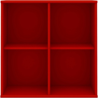 Regal »Mistral«, 2 feste Einlegeböden, Wandmontage/ stehend montierbar, Breite: 70 cm, rot, Regale, 68233940-0 B/H/T: 70 cm x 70 cm x 27 cm