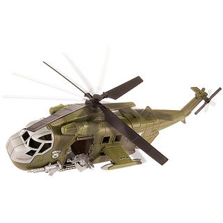 Toi-Toys Spielzeug-Hubschrauber »ALFAFOX Hubschrauber Militär mit Friktionsantrieb Kampfhubschrauber Helikopter Spielzeug Kinder Geschenk 21« grün