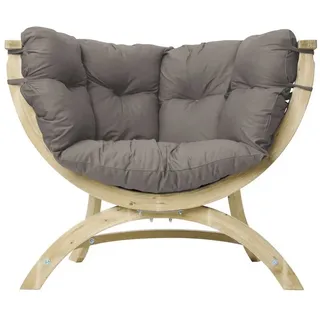 Amazonas Loungeset Sessel Siena Uno Anthracite aus FSC Fichtenholz grau