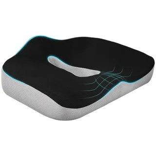Homcom Orthopädisches Sitzkissen Ergonomisches Sitzkissen für Bürostuhl, Auto