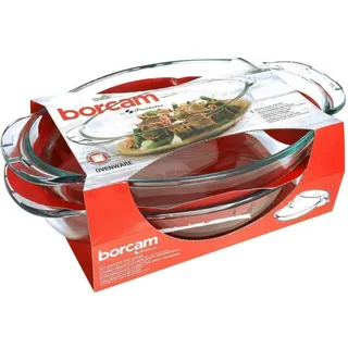 Pasabahce 59022 2-Teilig Auflaufschale mit Deckel 4,5L