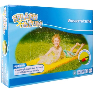 Splash & Fun Wasserrutsche gelb ca. 600 x 80 cm