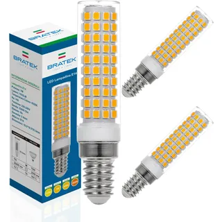 Bratek 2 LED-Lampen E14 Mais Kaltweiß 6500K 7W 1055 Lumen – Küchenhaubenlampe E14 LED in Maiskolbenform, entspricht 80W Glühlampe oder 70W Halogenlampe