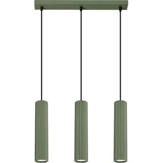 Sollux Karbon 3-flg. 45 cm Aluminium grün