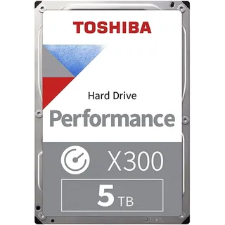 Toshiba X300 5 TB Interne Festplatte 3,5' SATA III 128MB Cache 7200U/min