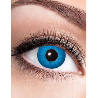 Eyecatcher 84065141-809 - Farbige Kontaktlinsen, 1 Paar, für 12 Monate, Blau, Karneval, Fasching, Halloween