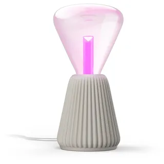 Philips Hue Lightguide - 3D-gedruckte Tischlampe (Sandfarben) - E27 - Weißes und Farbiges Licht - inkl. 1 Hue Lightguide Triangle Lampe - Hue White and Color Ambiance