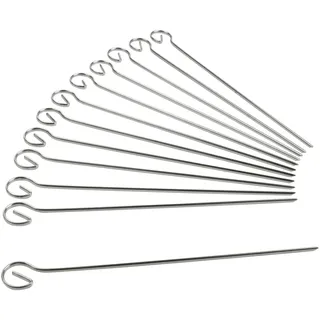 METRO PROFESSIONAL Fleischspieße, Edelstahl, 22 cm, 12 Stück
