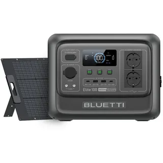 Bluetti Elite 100 V2 1024 Wh inkl. 200 W Solarpanel grau