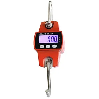 300kg Hängewaage Elektronische Digital Kranwaage Ablesbarkeit 0,1kg Wildwaage mit LCD-Display zum Aufhängen