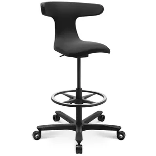 Arbeitsstuhl W-ork Pad high Wagner, Designer rabadesign – Rainer Bachschmid, 40x99-118x37 cm